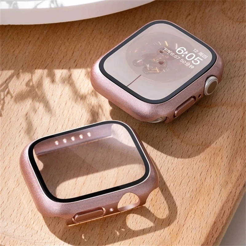 Iwatch Smartwatch Series 7 - Tempered Glass+cover For Apple Watch Case
