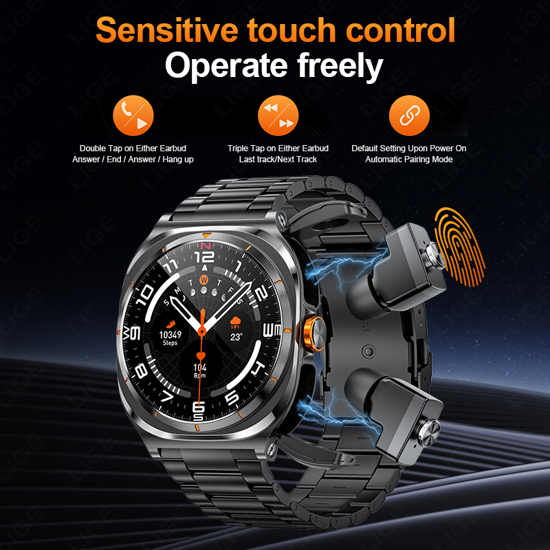 LIGE 2025 Watch Wireless Earph - Smartwatch Running Watches For Men review and price