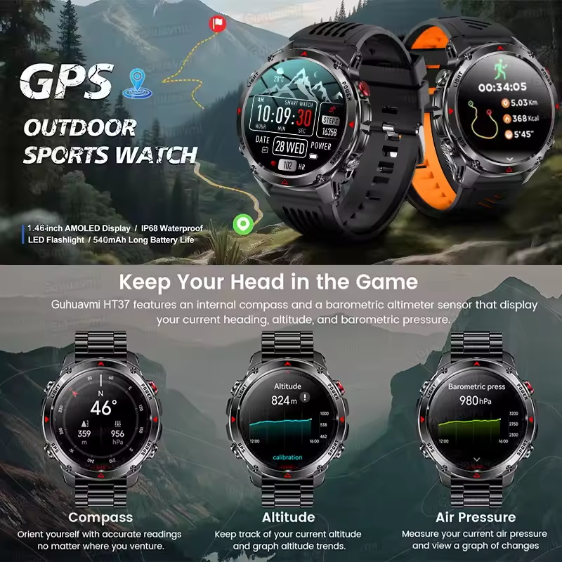 2025New T-Rex 3 Outdoor GPS Sp - Smartwatch Running Watches For Men review and price