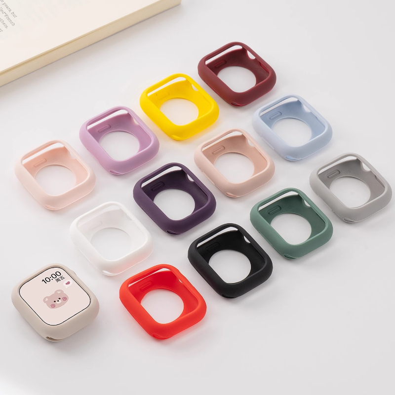Silicone Case for Apple Watch  - Iwatch Smartwatch Series 7 review and price