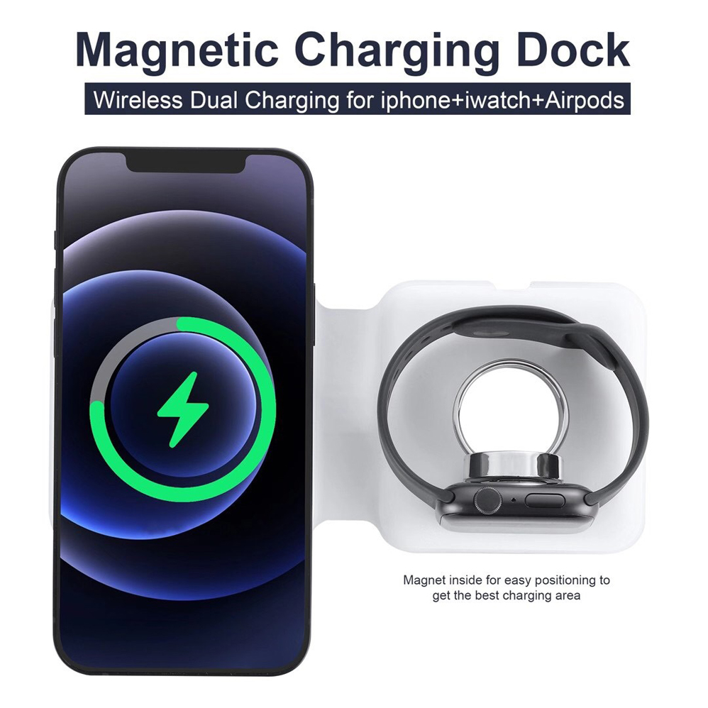 2IN1 Magnetic Wireless Charger - Xwatch Smartwatch review and price
