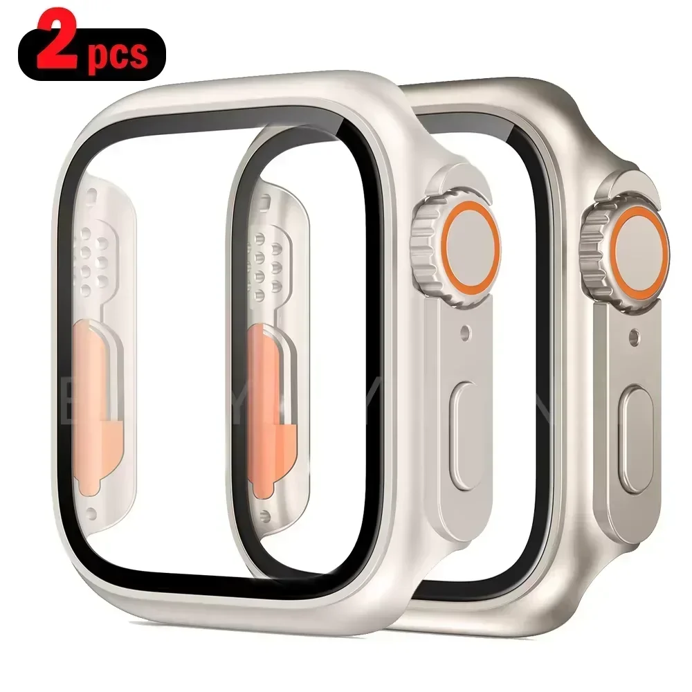 2PCS Tempered Glass+Cover For  - Iwatch Smartwatch Series 7 review and price