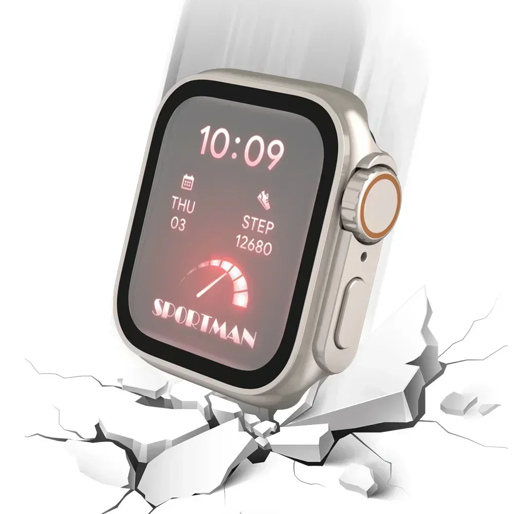 2PCS Tempered Glass+Cover For  - Iwatch Smartwatch Series 7 review and price
