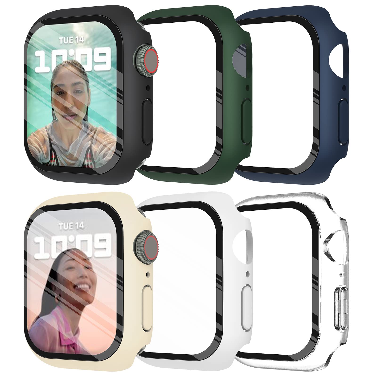 Tempered Glass+cover For Apple - Iwatch Smartwatch Series 7 review and price
