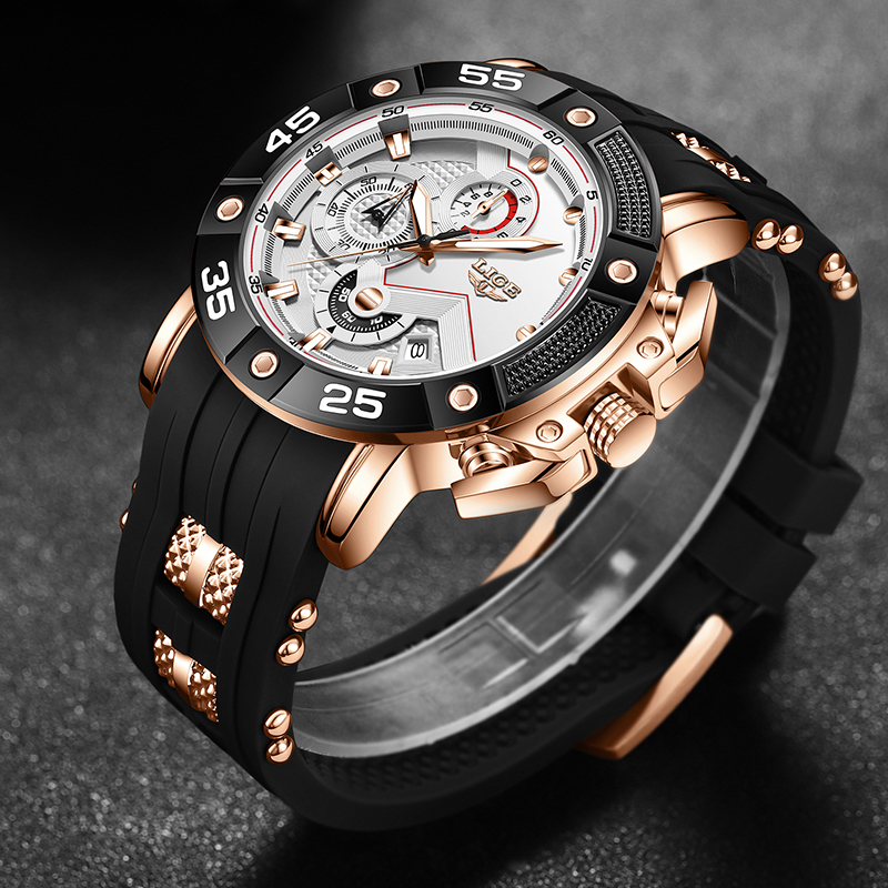 LIGE quartz Top brand luxury w - Smartwatch Watches Brands For Men review and price