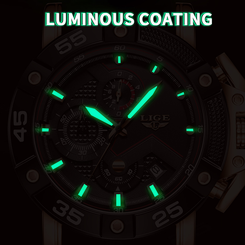 LIGE quartz Top brand luxury w - Smartwatch Watches Brands For Men review and price