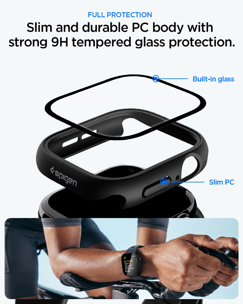 Tempered Glass+Case For Apple  - Iwatch Smartwatch Series 7 review and price