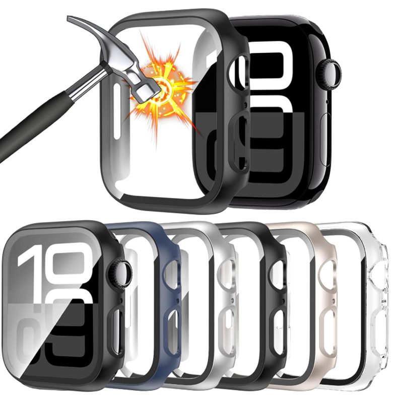 Glass+Case For Apple Watch 44m - Iwatch Smartwatch Series 7 review and price