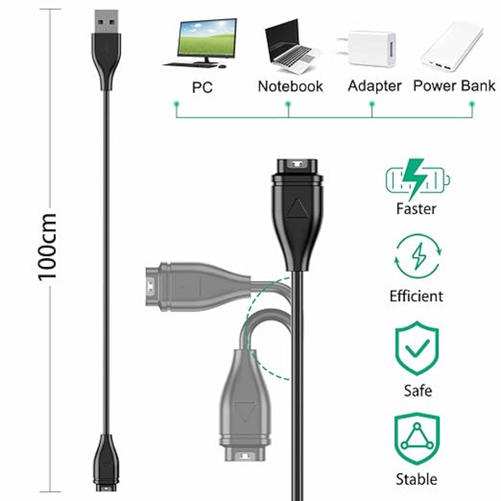Charging cable suitable for Ga - Xwatch Smartwatch review and price