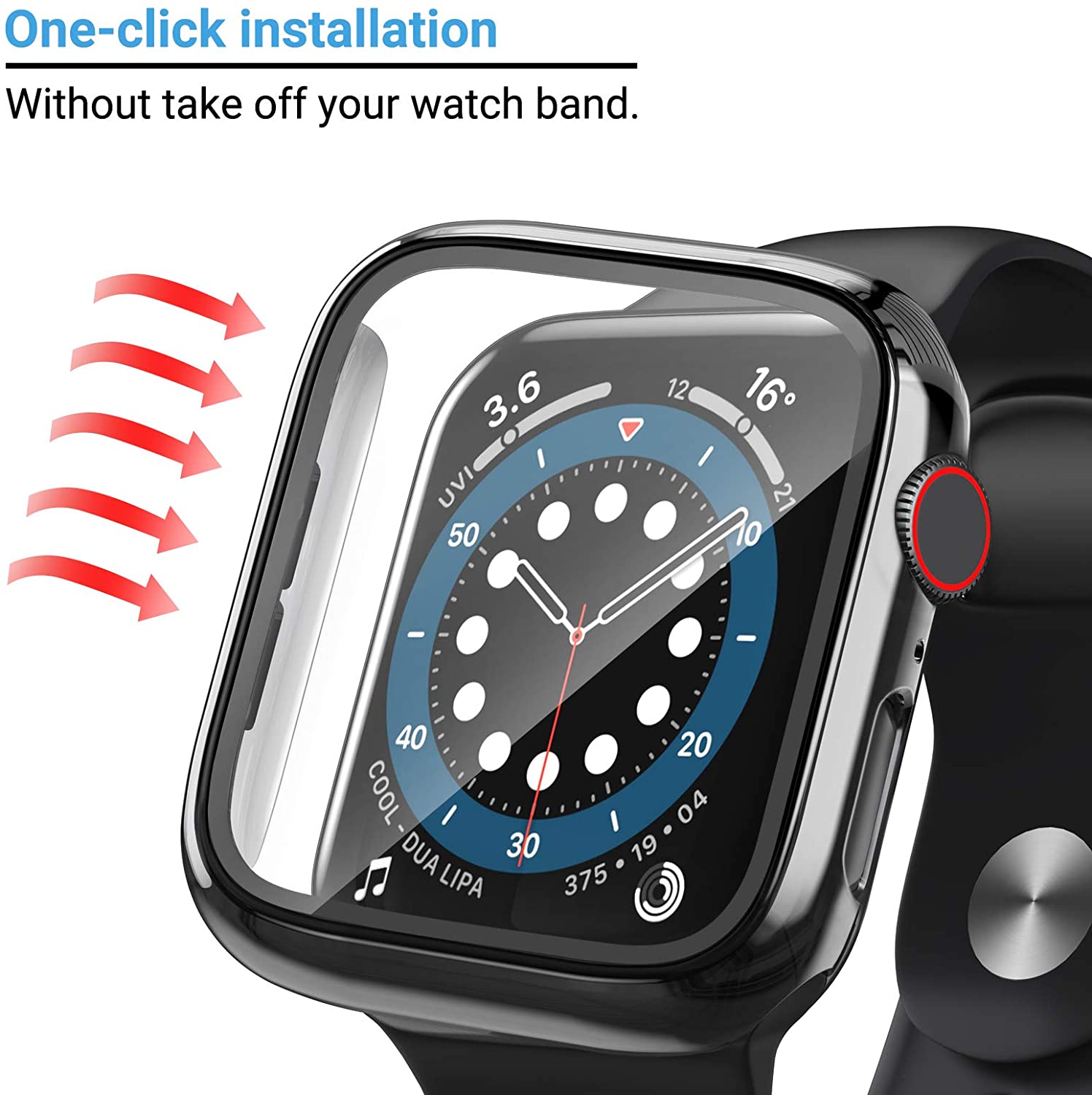 Glass+cover For Apple Watch Ca - Iwatch Smartwatch Series 7 review and price