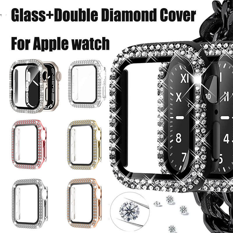 Glass+Diamond Cover For Apple  - Iwatch Smartwatch Series 7 review and price