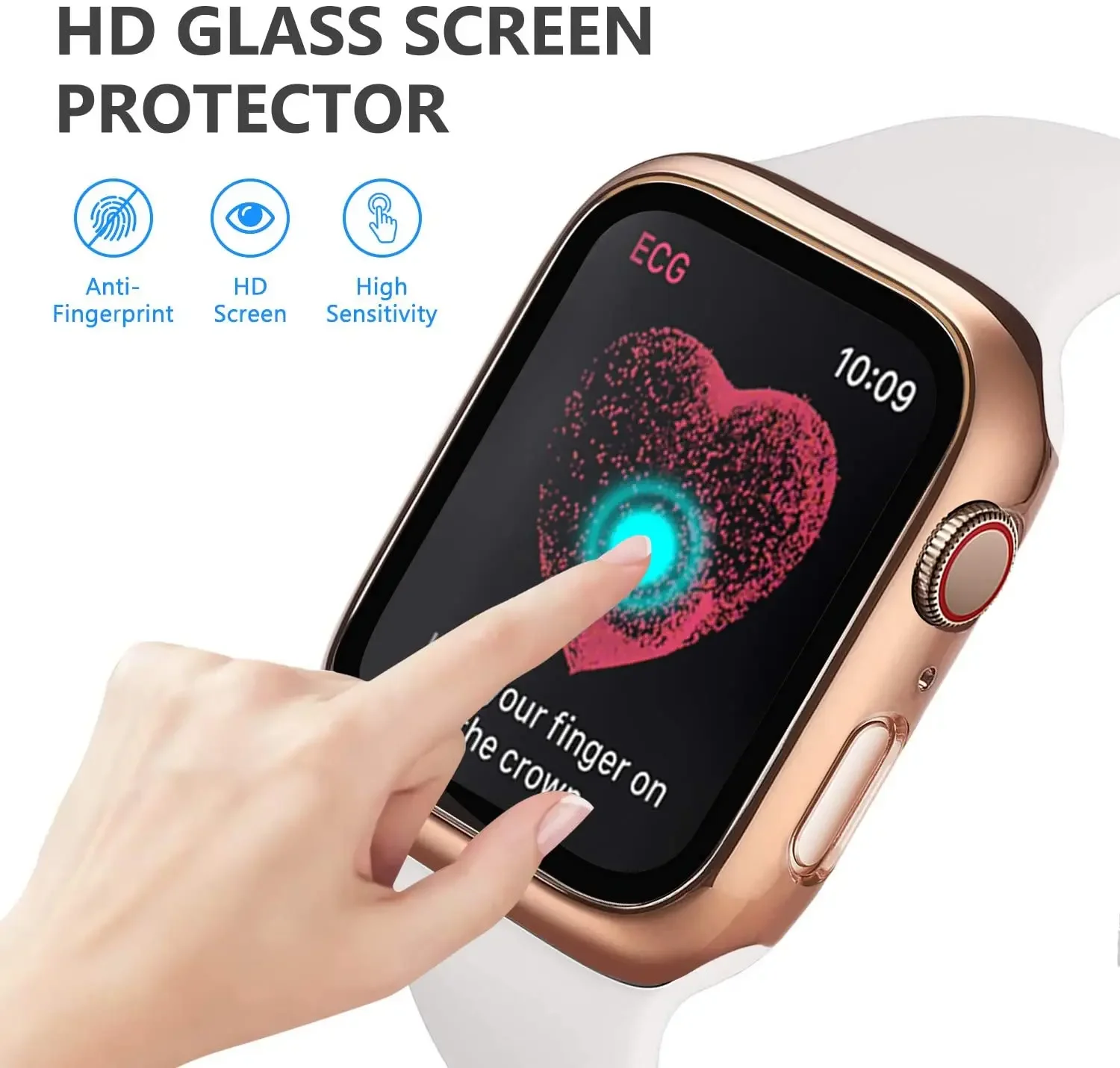 Tempered Glass+cover For Apple - Iwatch Smartwatch Series 7 review and price