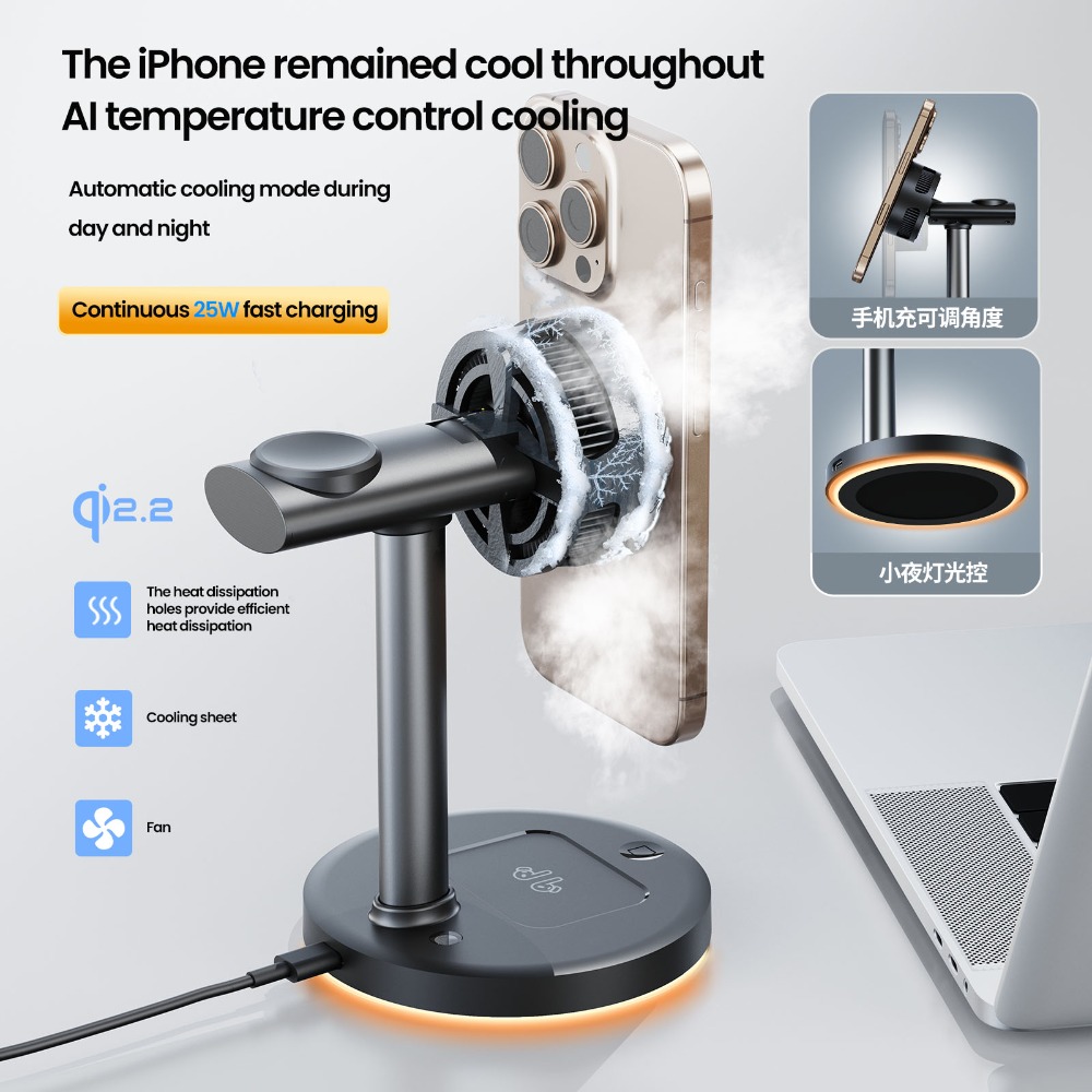 Qi2.2 25W 3 in 1 Magnetic Wire - Iwatch Smartwatch review and price