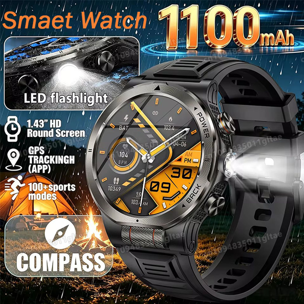 2026 New Military Grade 1100mA - Smartwatch Running Watches For Men review and price