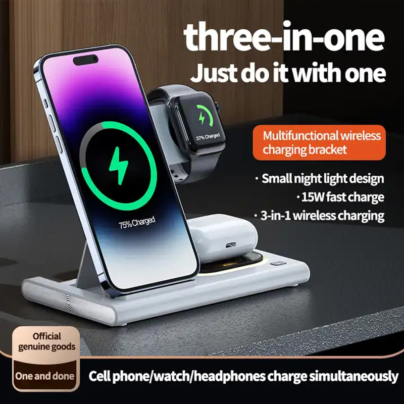 3 In 1 Wireless Charger For iP - Watch Watch Xs review and price