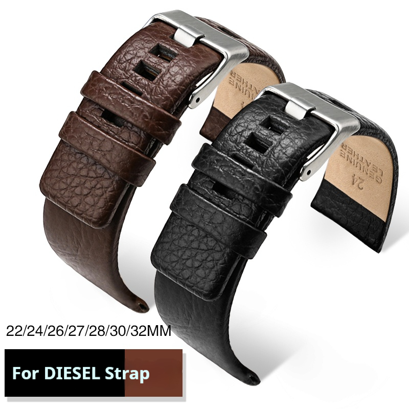 Genuine Leather Strap for Dies - Diesel Watches Smartwatch review and price