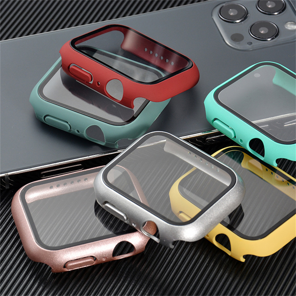 Tempered Glass+ Case For apple - Iwatch Smartwatch Series 7 review and price