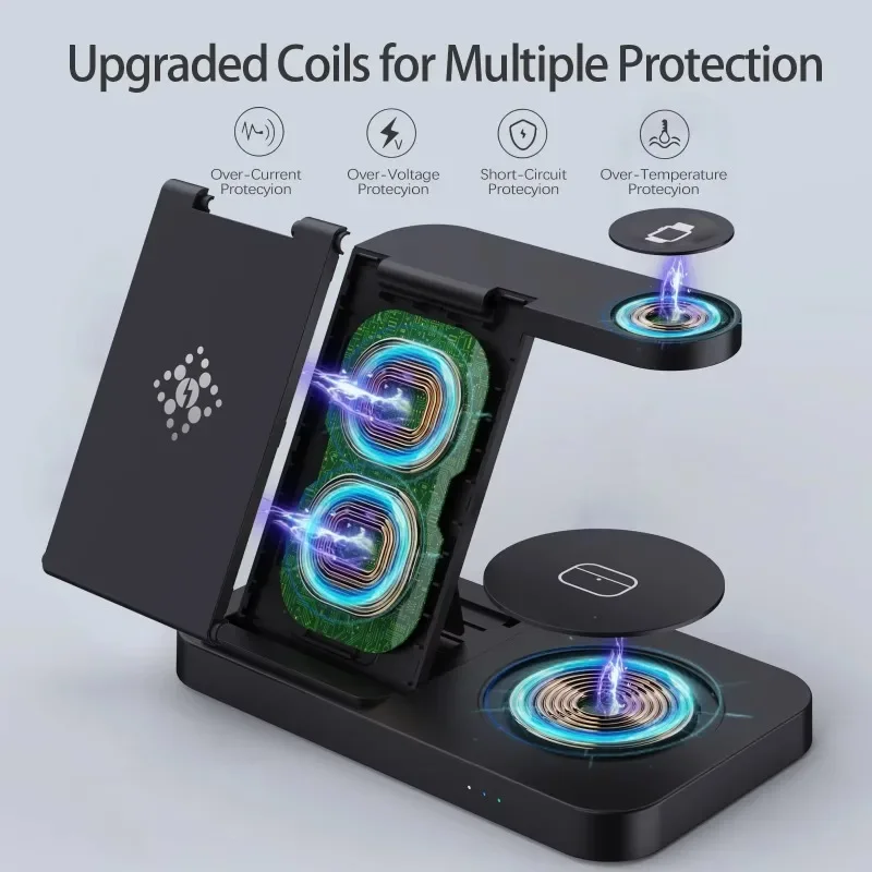 Travel 4 in 1 Wireless Charger - Iwatch Smartwatch review and price