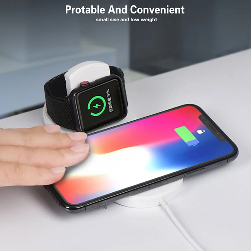 2 in 1 Fast Wireless Charger P - Watch Watch Xs review and price